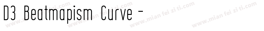 D3 Beatmapism Curve字字体转换